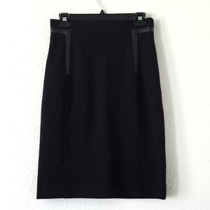 Black midi skirt